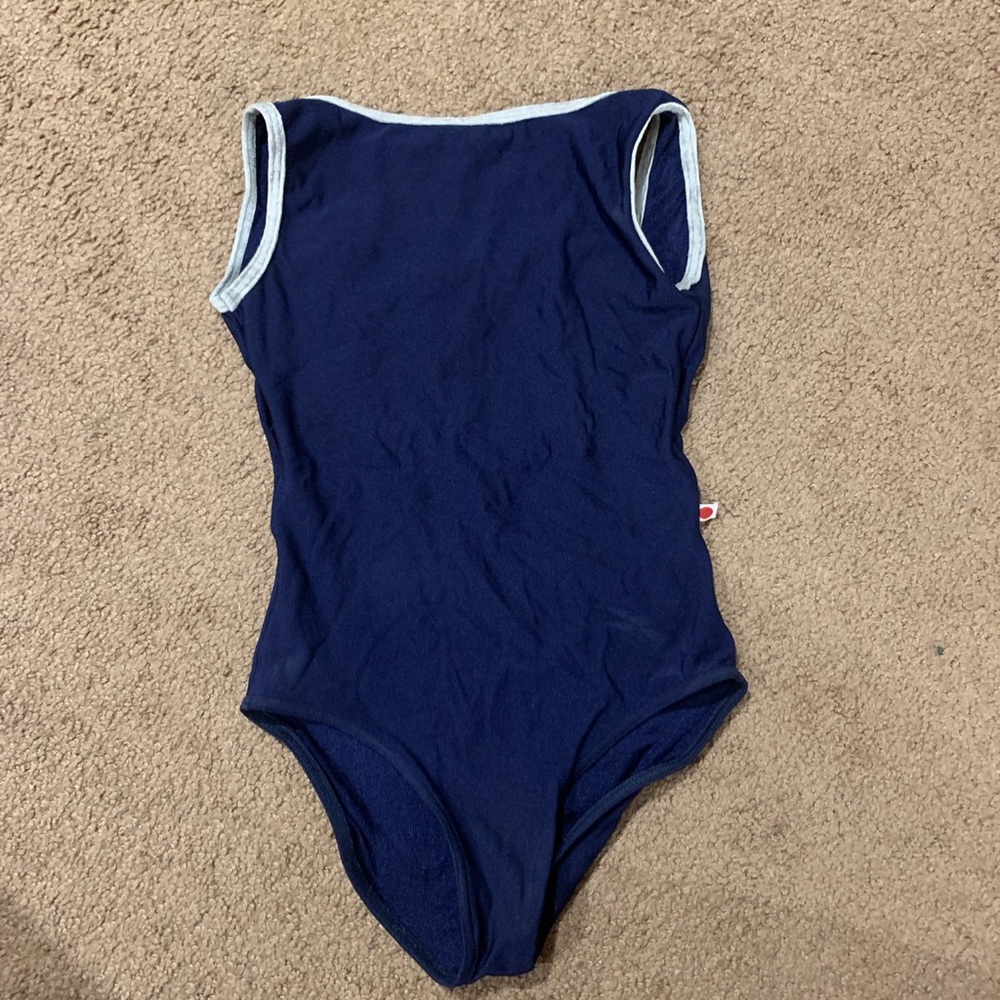 Navy Yumiko Leotard